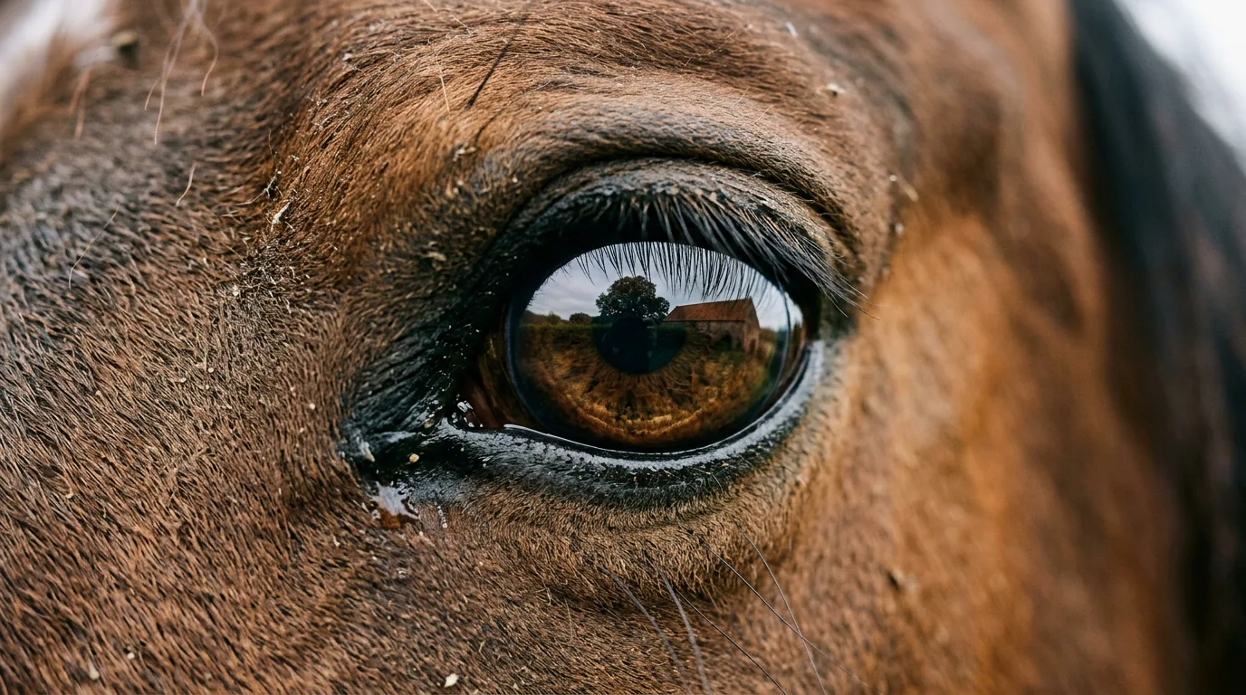 Un regard de cheval, Écuries de Félines, Saint-Marcel-de-Félines