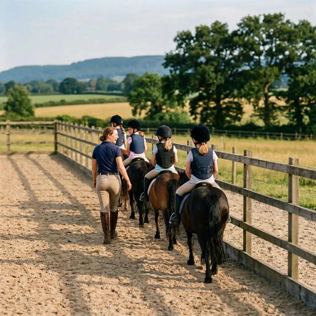 Cours de poney à Saint-Marcel-de-Félines, Loire